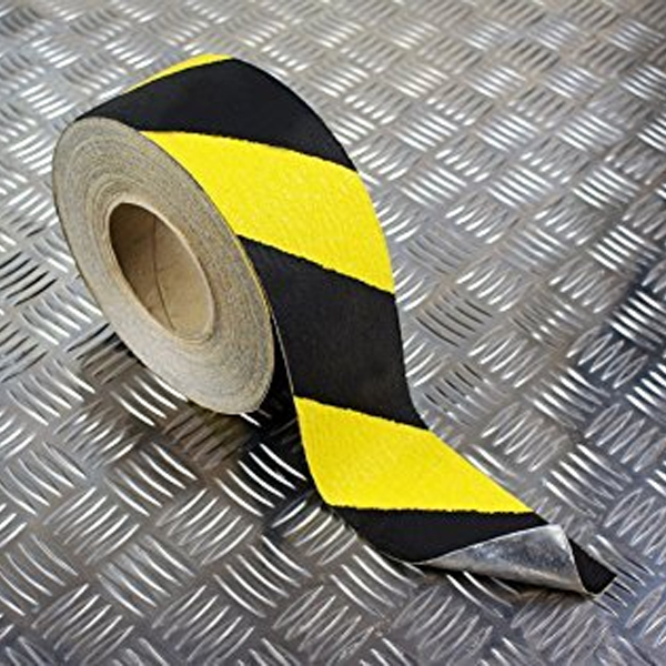 Black & Yellow Self Adhesive Conformable Anti-Slip High Traction Safety Tape