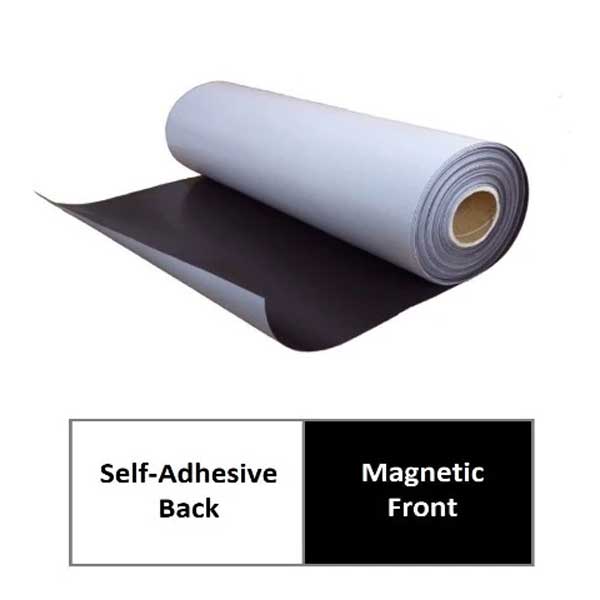 Self Adhesive Flexible Magnetic Sheets Roll - 1m x 1m